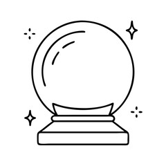 Mystical Crystal Ball Fortune Teller Prediction Magic Sphere