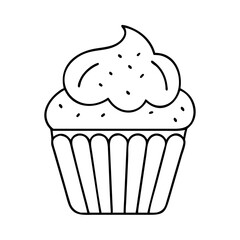 Delicious Sweet Cupcake Dessert with Creamy Frosting