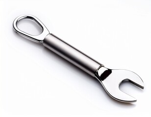 Obraz premium stainless wrench can opener isolated on white background