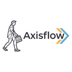Businessman Walking Logo Vector Design for Corporate Branding

