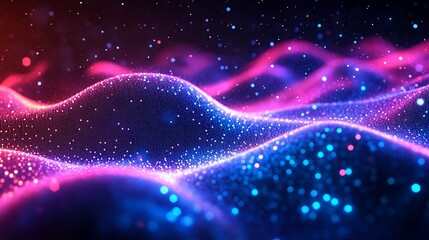 Fototapeta premium Iridescent Waves of Light: A Mesmerizing Display of Dazzling Color and Shimmer