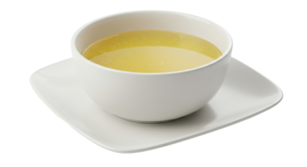 Isolated Bowl of Broth
