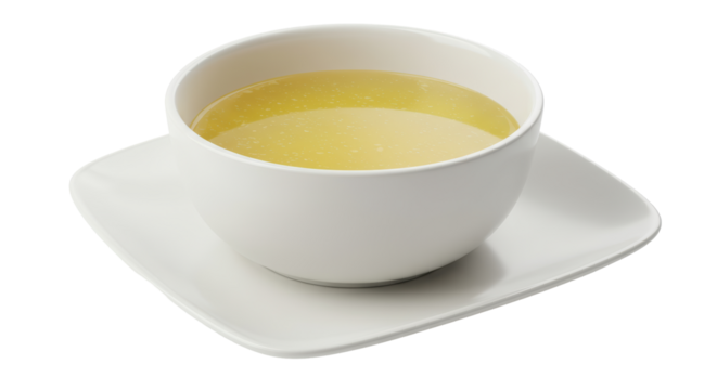 Isolated Bowl of Broth