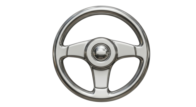 Isolated Steering Wheel