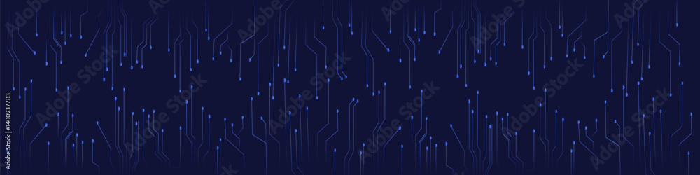 Wall mural digital neural network. digital communication. concept of ai artificial intelligence technology mach