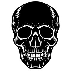 Obraz premium Cinco de Mayo Calavera Skull Silhouette