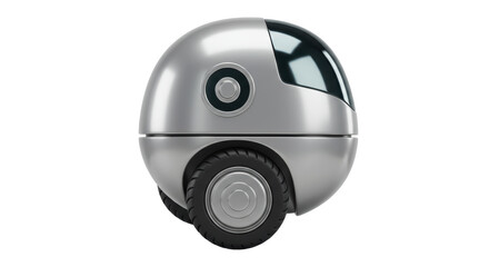 Isolated Futuristic Robot