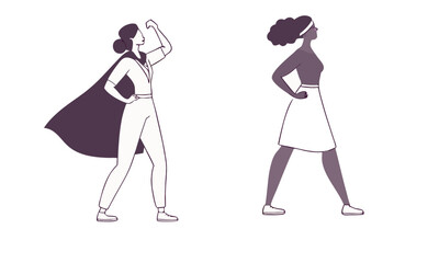 fashion girls vector illustration