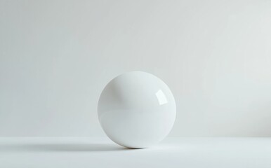 white egg on a white background