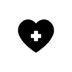 heart shape containing a cross symbol, representing healthcare, love, and support. Ideal for medical, charity, and wellness related projects