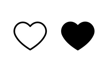 heart love shape set. Suitable for various design projects related to love, health, charity, like and romance