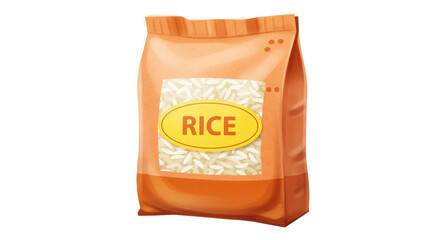 Isolated Bag of Rice