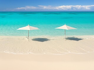 Beach Umbrellas, Tropical Shore