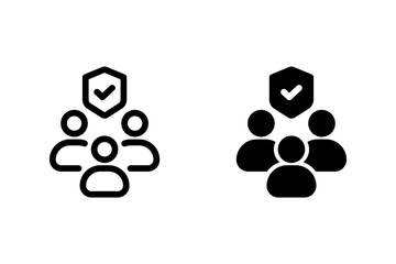 employees Protection icon. vector illustration