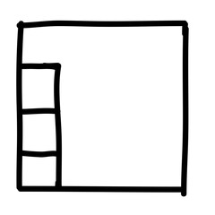 black and white frame