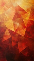 Red and Orange Geometric Gradient Background with Vibrant Abstract Triangles - Premium Quality Modern Artistic Wallpaper
