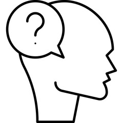 Confusion icon single vector illustration