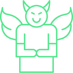 Malignant Narcissism icon single vector illustration