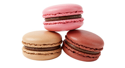 Isolated Stack of Macarons