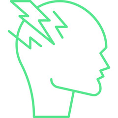 Stress icon single vector illustration