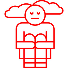 Hoplessness icon single vector illustration