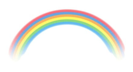 Isolated Colorful Rainbow Arc