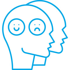 Dissociation icon single vector illustration