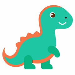 Dino Cute Sticker Adorable Dinosaur Sticker Vectors for Kids and Creative Designs