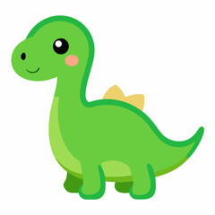 Dino Cute Sticker Adorable Dinosaur Sticker Vectors for Kids and Creative Designs