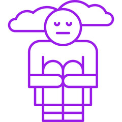 Hoplessness icon single vector illustration