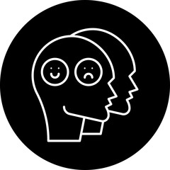 Dissociation icon single vector illustration