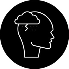 PTSD from Warfare icon single vector illustration