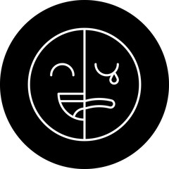 Bipolar icon single vector illustration