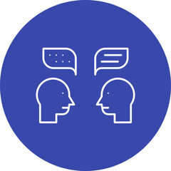 Confabulation icon single vector illustration