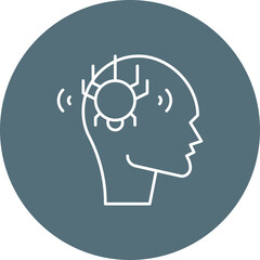 Phobia icon single vector illustration