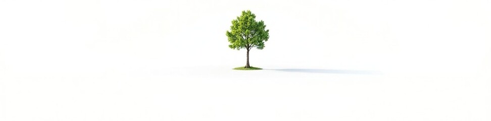 Obraz premium Isolated tree on white ground with few leaves and branches, trunky, botanical, isolated