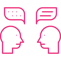 Confabulation icon single vector illustration