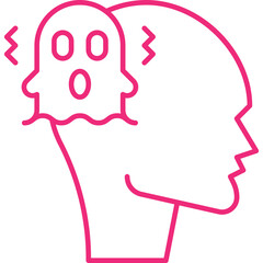 Schizophrenia icon single vector illustration