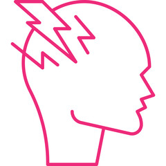 Stress icon single vector illustration