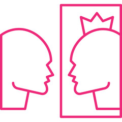 Self Importance icon single vector illustration