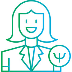 Psychologist icon single vector illustration