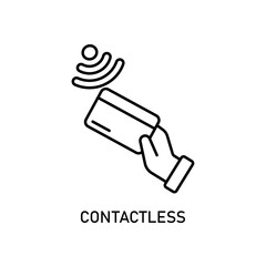 Icon a contactless, isolated against a clean background.