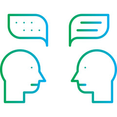 Confabulation icon single vector illustration