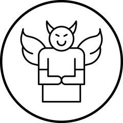 Malignant Narcissism icon single vector illustration