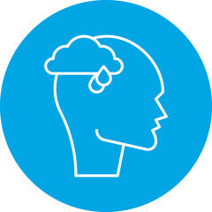 Depression icon single vector illustration