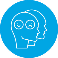 Dissociation icon single vector illustration