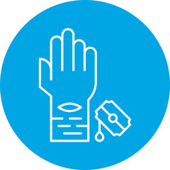 Self Harm icon single vector illustration