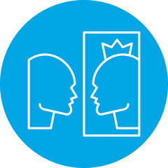 Self Importance icon single vector illustration