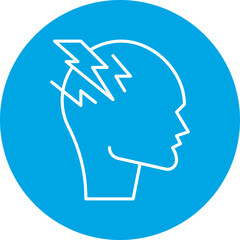 Stress icon single vector illustration