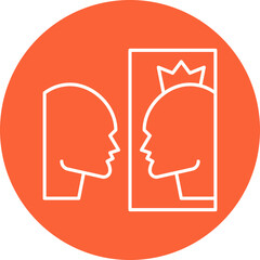 Self Importance icon single vector illustration